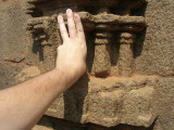 Portion of a temple behind Anjanas Penance, Mammallapuram, India (2008)