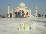 Three Small Books visit the Taj Mahal in December of 2007.