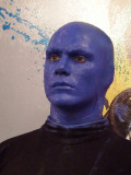 Performer from the Blue Man Group