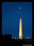 Washington Monument by Moonlight