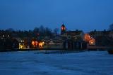 April 13: Spring night in regrund harbour