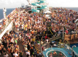 Rasta Hazel show on Lido. as seen from the Sun deck,
