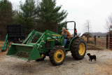 Jerry on his John Deere