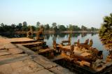 the landing stage with guardian lions and naga balustrades