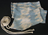 Obi for the cotton kimono - hand-dyed silk noil