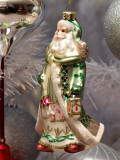 Fitz n Floyd Santa in Green Robe