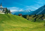 An Alpine Church in a Swiss Valley