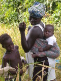 African Mother with children