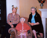 L to R: Melvin Desnoyers, Emma (Beaudette) Quillia, Rena (Quillia) Desnoyers