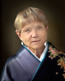 My mother with kimono