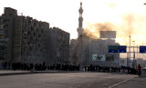Police on Bridge at Zamalek