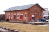 Illinois Central Depot, trackside, Mendota, Illinois.jpg