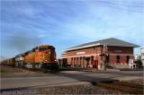 Chicago, Burlington & Quincy Depot, Mendota, Illinois with train.jpg