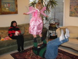 Papa and Princess Fairy Doing Tricks