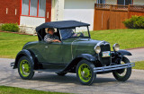 Model A Ford on the road