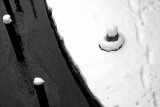 Naviglio Grande with snow