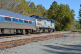 Amtrak regional 156 passes by