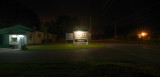 A welcome sign on a lonely road