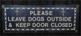 No dogs in church.