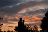 Sunset over the chimneys - 9 Jun 2010.