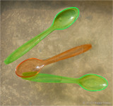 Floating spoons.