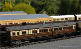 Railmotor 79 of 1910 vintage stands in the bay at Reading General