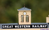 The clocktower on the model of Reading station - there are four clocks and the all work