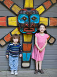 Aiden and Annika at Big Rock Garden