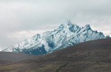 Snow covered peak near Jiangkedong Station, Qinghai-Tibet Railroad