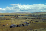 Construction on the outskirts of Nagchu, Tibet