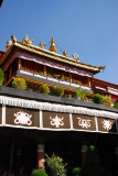 Jokhang Temple with its 14th Century gilt roof