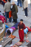 Pilgrims in the forecourt of the Jokhang