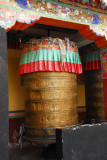 Large prayer wheel, Gyme Tantric University