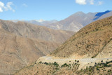 The climb to the top of the pass from the river valley is over 1000m