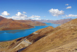 The surreal Yamdrok-tso, one of Tibets 3 Sacred Lakes