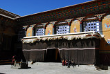Entrance to the Dukhang - main assembly hall, Sakya Monatery