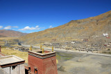 The first monastery at Sakya, founded in 1073, is in ruins on the north hillside