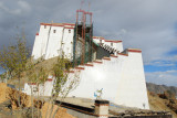 The western end of Shigatse Dzong still with construction scaffolding