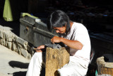 Craftsman working with metal along Bangchelling Street