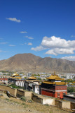 Gilded roofs of the tombs of the Panchen Lamas