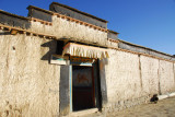 Entrance to a restored chapel behind Nartang