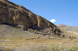 Hillside ruins and caves near Qiabu village, km 5127