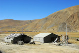 The camp of a Chinese road crew along the Friendship Highway