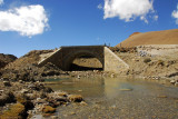 A new bridge underconstruction as part of improvements to the Friendship Highway (N28.581/E86.149)