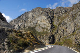 Freshly paved portion of the Friendship Highway north of Zhangmu