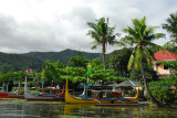 Barangay Leynes on the north shore of Lake Taal