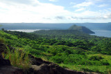 Volcano Island from the rim of Taal Volcano looking towards Binitiang Malaki