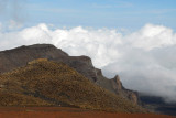 The high west rim of the crater of Mount Haleakala