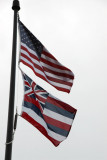 US and Hawaiian state flags