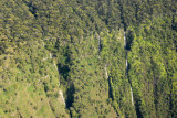 Three ribbon waterfalls, Manawainui Valley, Mt Haleakala